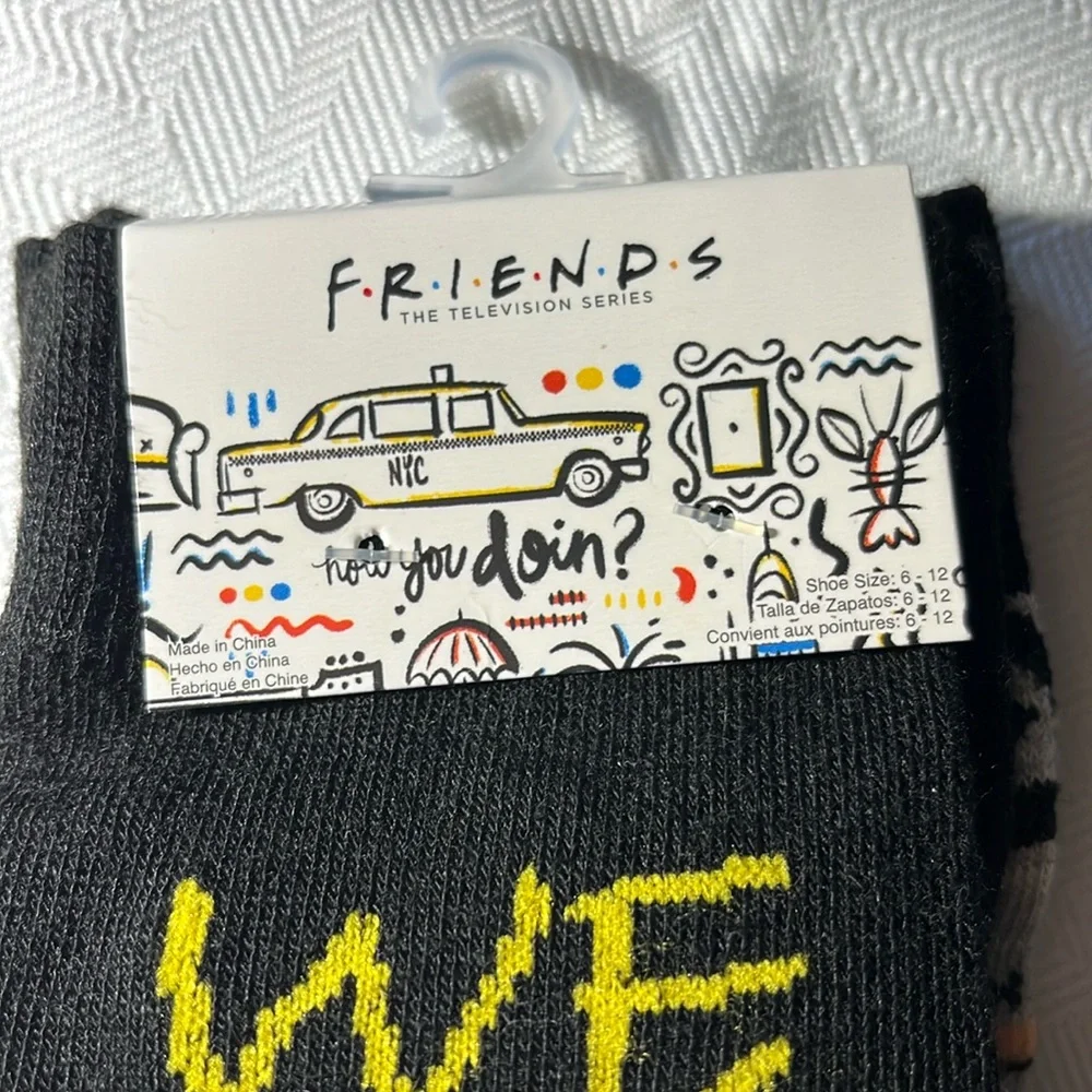 Friends Socks 2 Pair and Friends Trivia‎ Card Game New in Packages